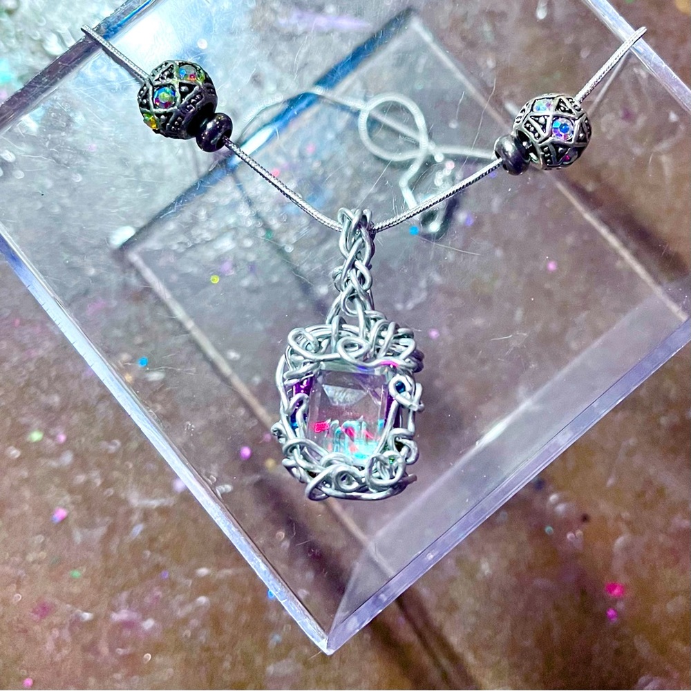 Sparkling Minimalist Mystic Topaz Necklace